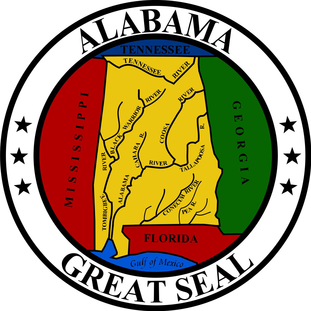 Official State Seal of Alabama