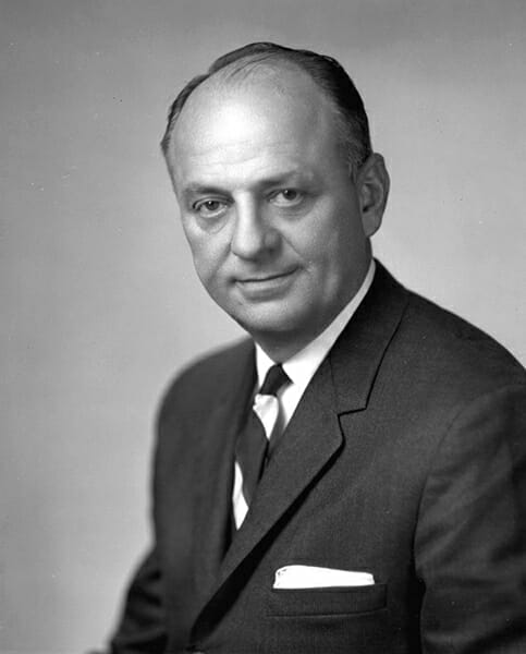 Portrait of Luther Terry, U.S. Surgeon General who led the report linking smoking to cancer