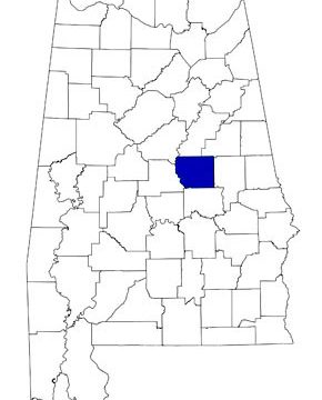 Coosa County Map