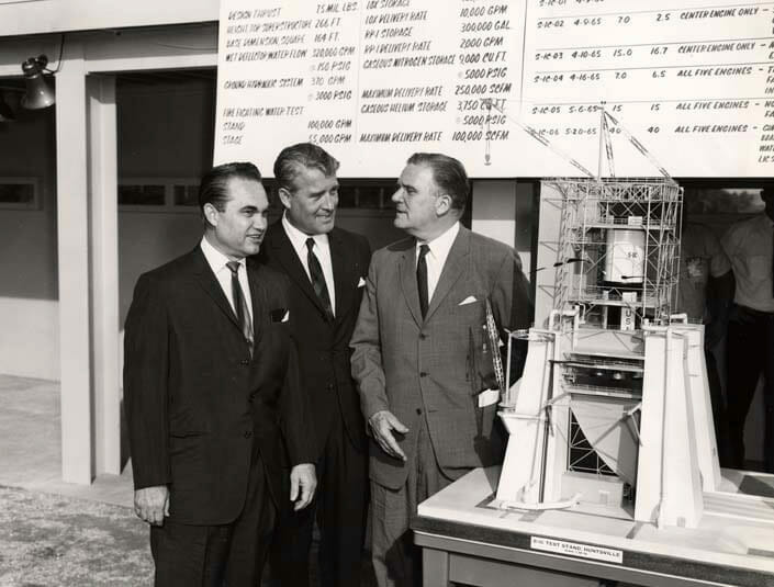 Governor George Wallace at Marshall Space Flight Center in Huntsville, Alabama