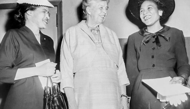 Rosa Parks, Eleanor Roosevelt, and Autherine Lucy Foster