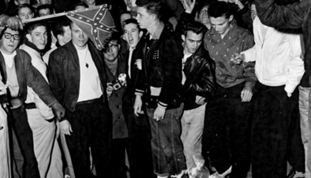 Desegretation Protest at UA, 1956