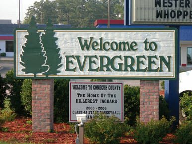 Welcome to Evergreen Sign