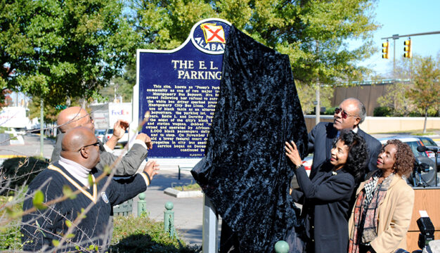 Posey Parking Lot Marker Unveiling