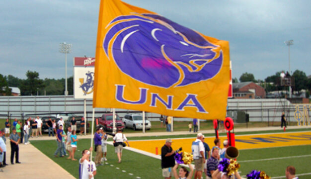 UNA Flag and Football