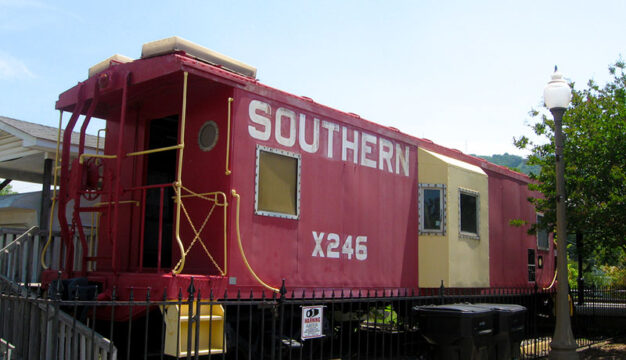 Caboose at Fort Payne Depot Museum