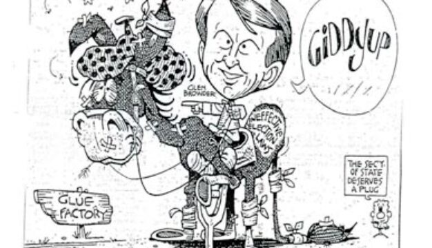 Glen Browder Political Cartoon