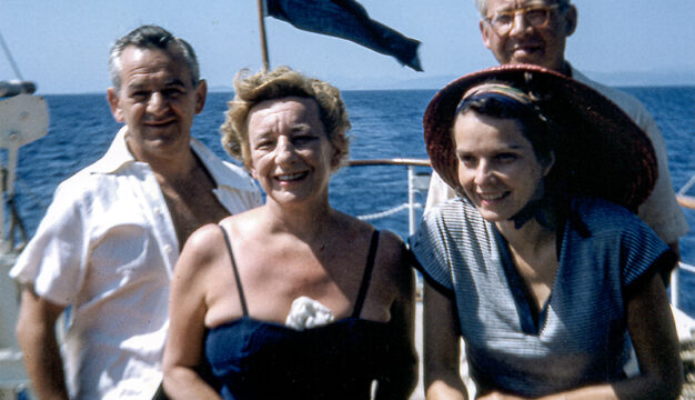 Lillian Hellman with William Wyler and Margaret Tallichet