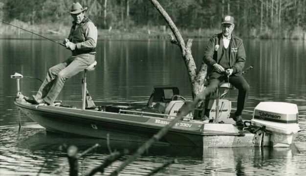 Ray Scott and Pres. George Bush Fishing