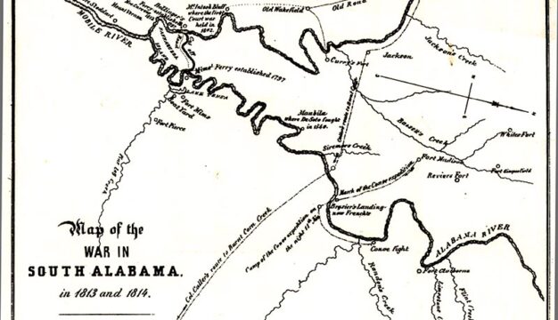 Route Map of Mississippi Militia