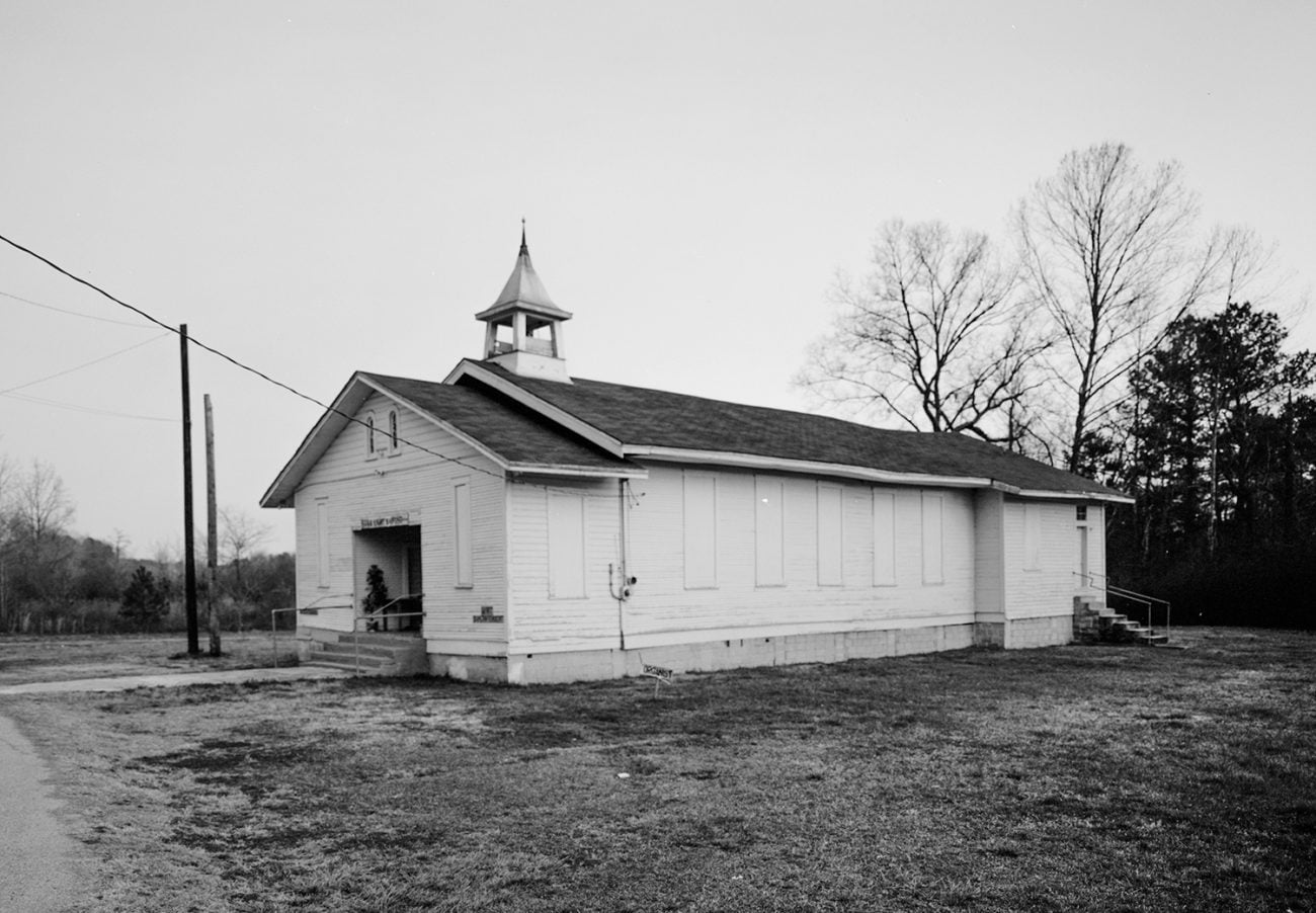 Historic church in a mining company town near Bessemer, Alabama