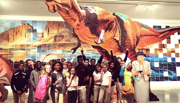 Students at Mobile Museum of Art