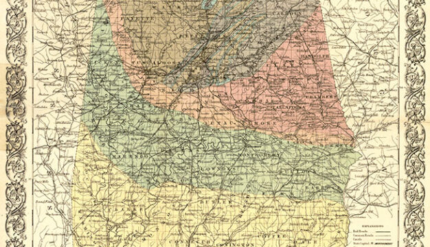 Geologic Map of Alabama, 1878
