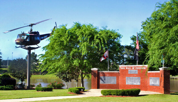 The Huey Helicopter and Wall of Freedom