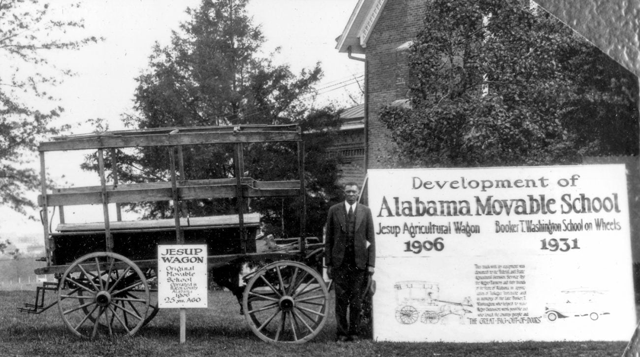 Tuskegee Institute Movable School demonstrating modern farming techniques in rural Alabama