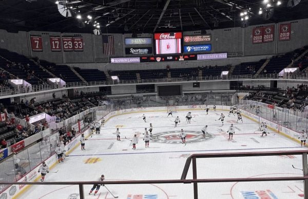 The Huntsville Havoc minor league hockey team plays a game at the Von Braun Center's Propst Arena.